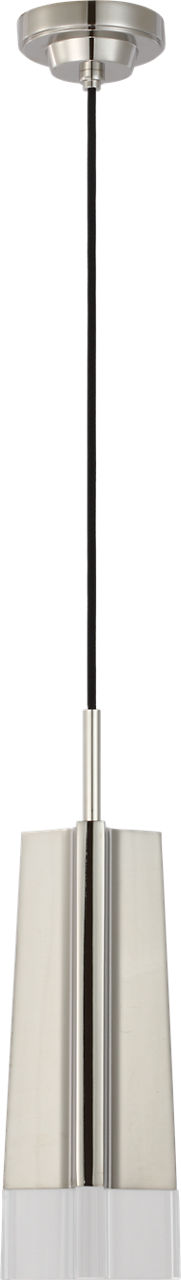 Matcha Single Light Pendant | Polished Nickel | Clear Glass