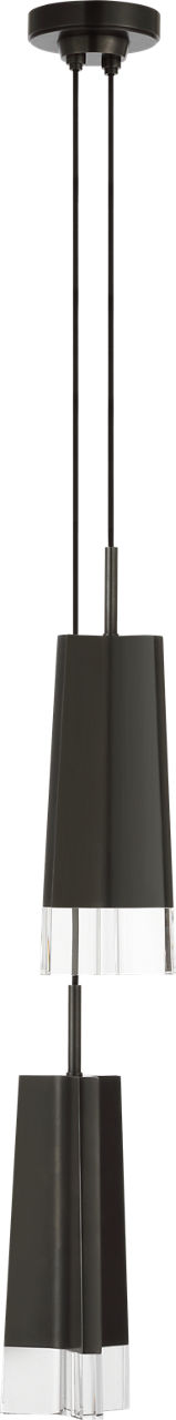 Matcha 2 Light Pendant | Bronze | Clear Glass