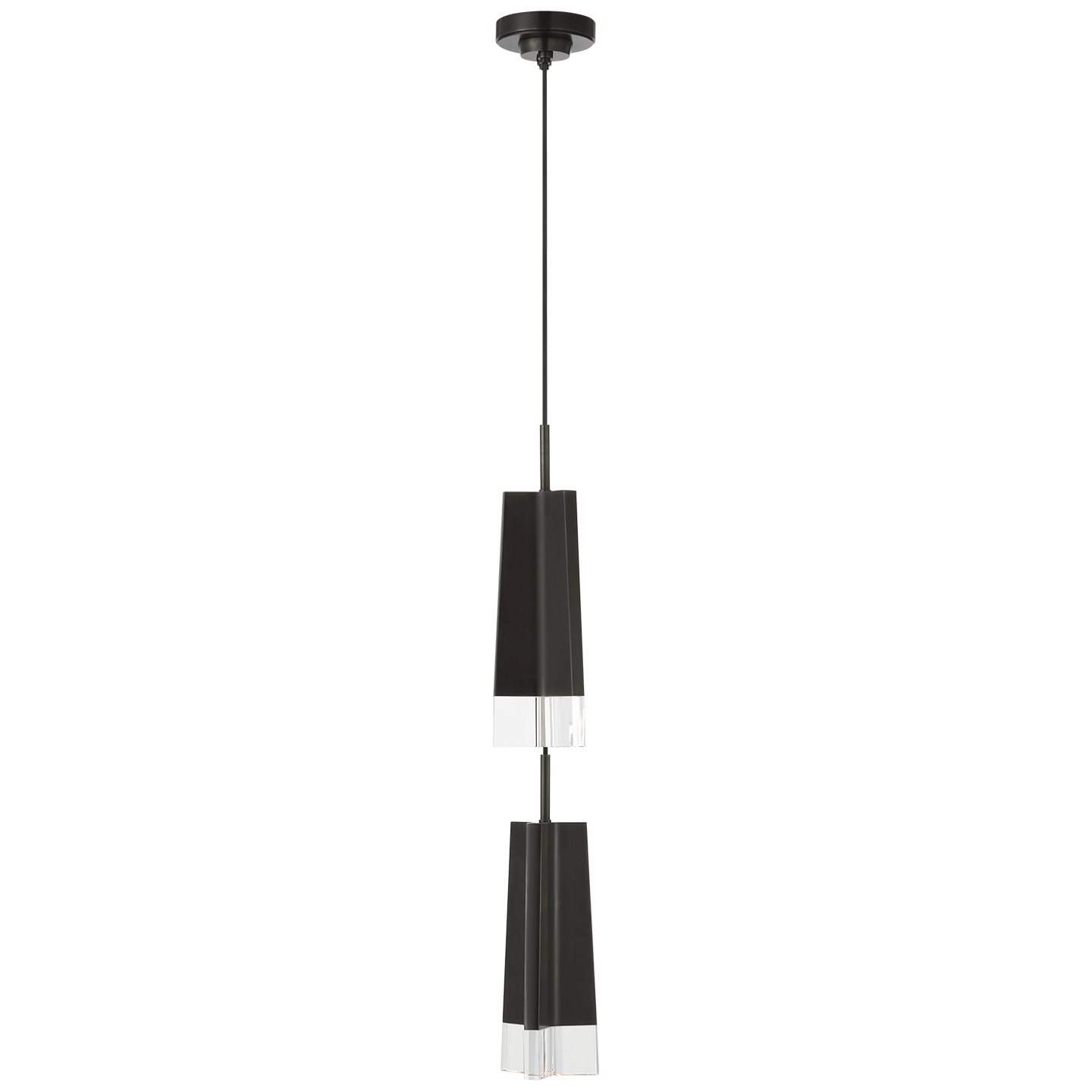 Matcha 2 Light Pendant | Bronze | Clear Glass