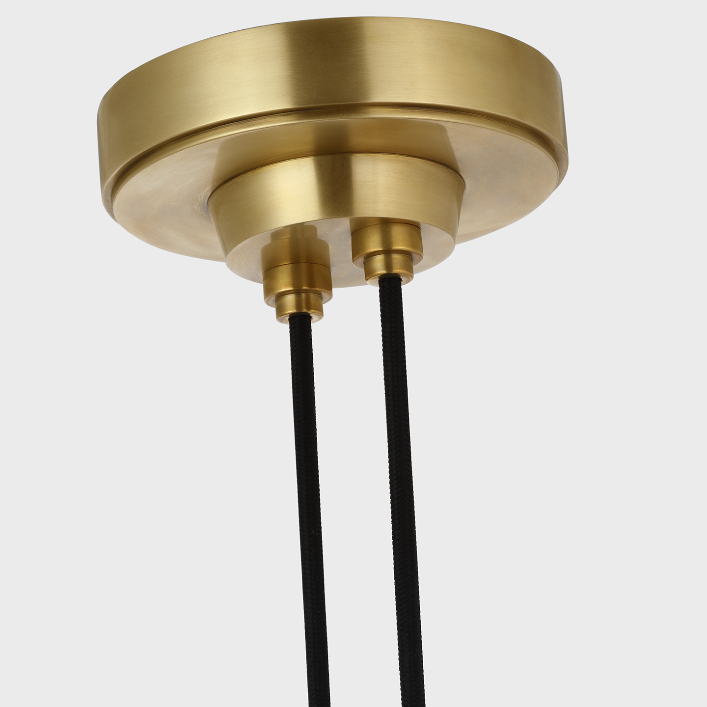 Matcha 2 Light Pendant | Hand-Rubbed Antique Brass | Clear Glass