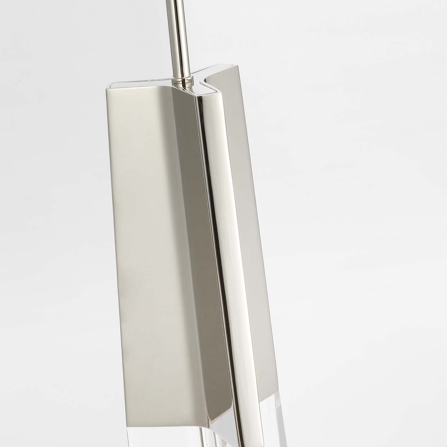 Matcha 2 Light Pendant | Polished Nickel | Clear Glass