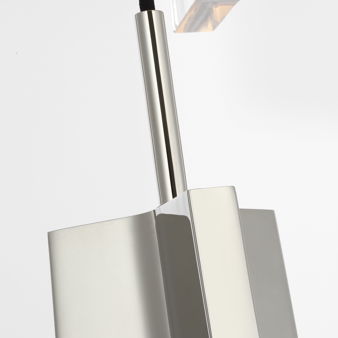 Matcha 2 Light Pendant | Polished Nickel | Clear Glass