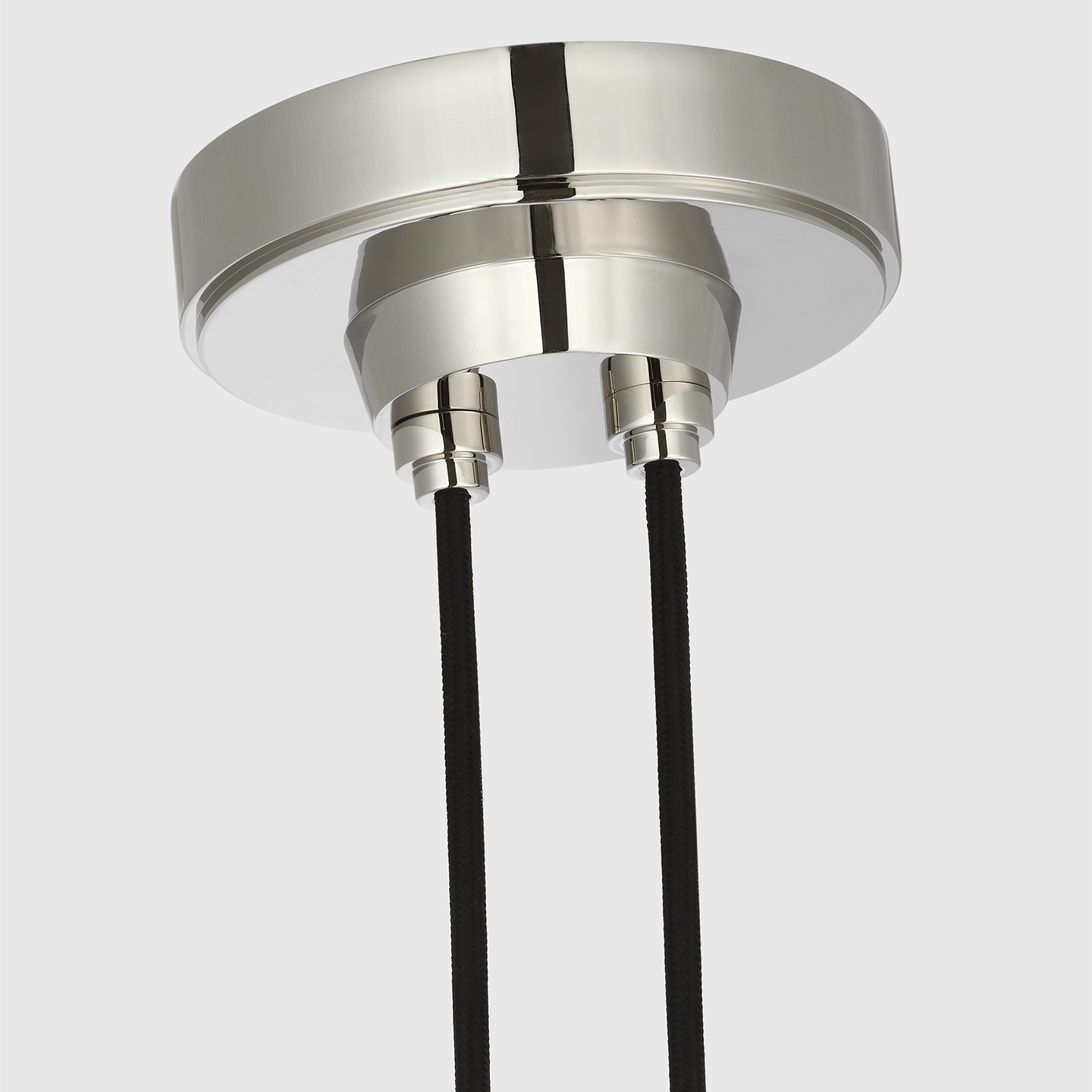Matcha 2 Light Pendant | Polished Nickel | Clear Glass
