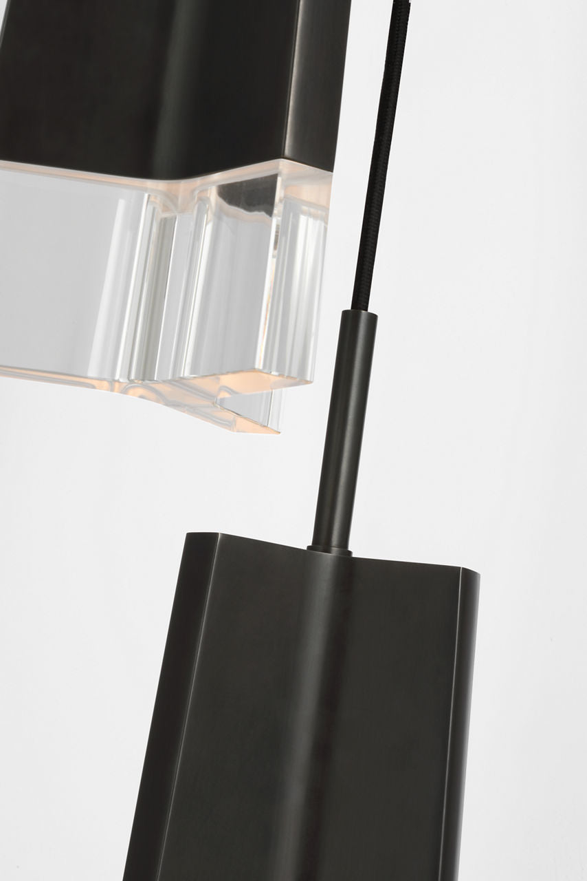 Matcha 3 Light Pendant | Bronze | Clear Glass