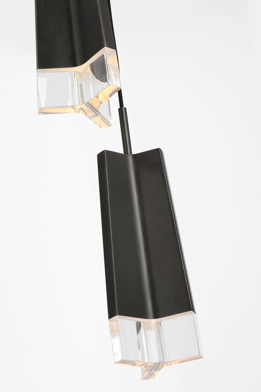 Matcha 3 Light Pendant | Bronze | Clear Glass