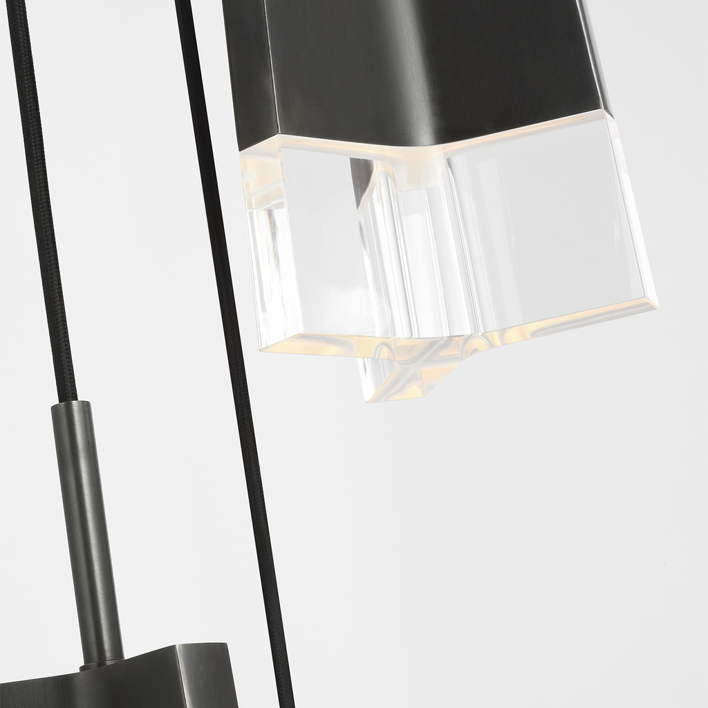 Matcha 3 Light Pendant | Bronze | Clear Glass