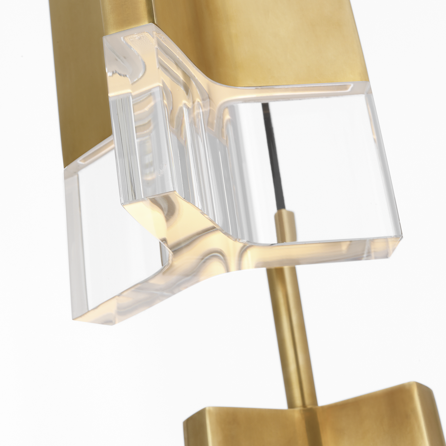 Matcha 3 Light Pendant | Hand-Rubbed Antique Brass | Clear Glass