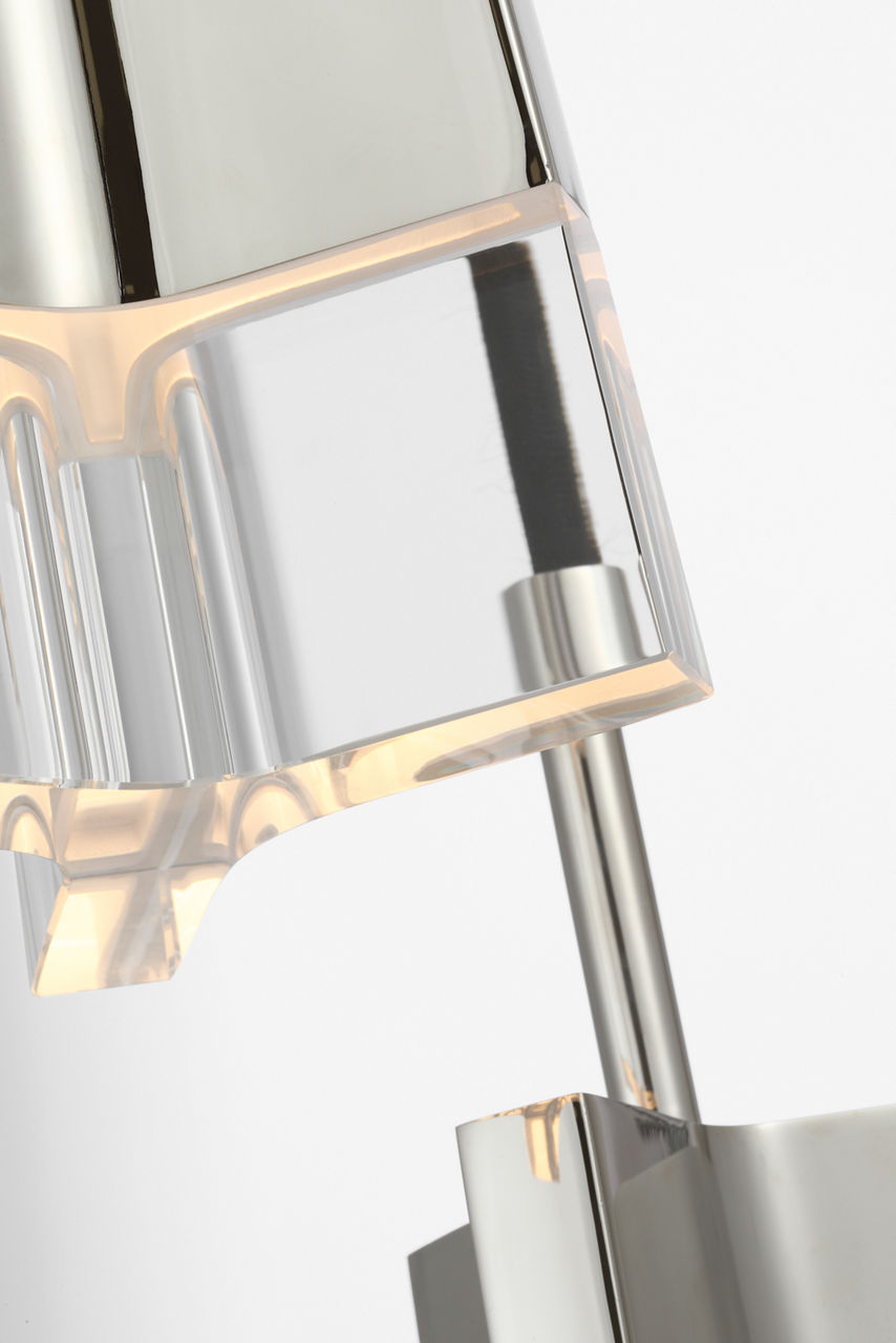 Matcha 3 Light Pendant | Polished Nickel | Clear Glass
