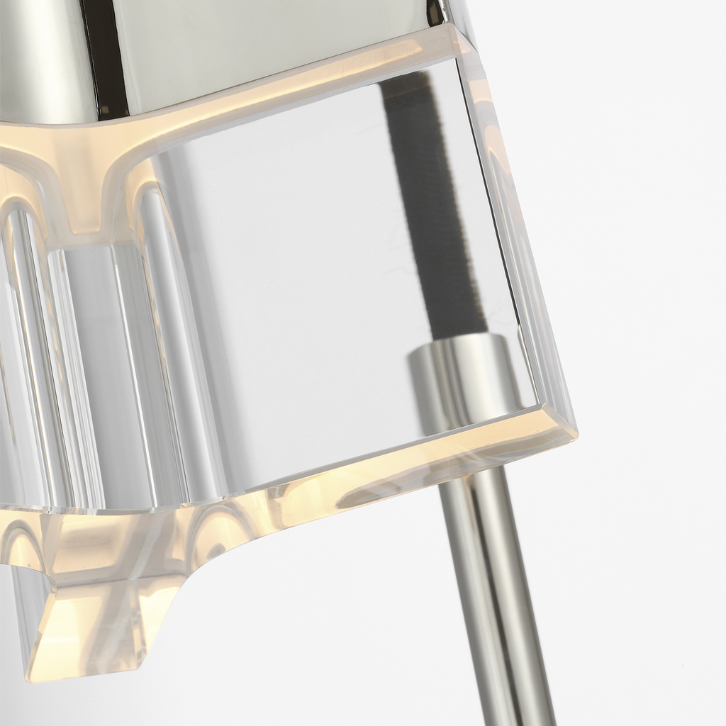 Matcha 3 Light Pendant | Polished Nickel | Clear Glass