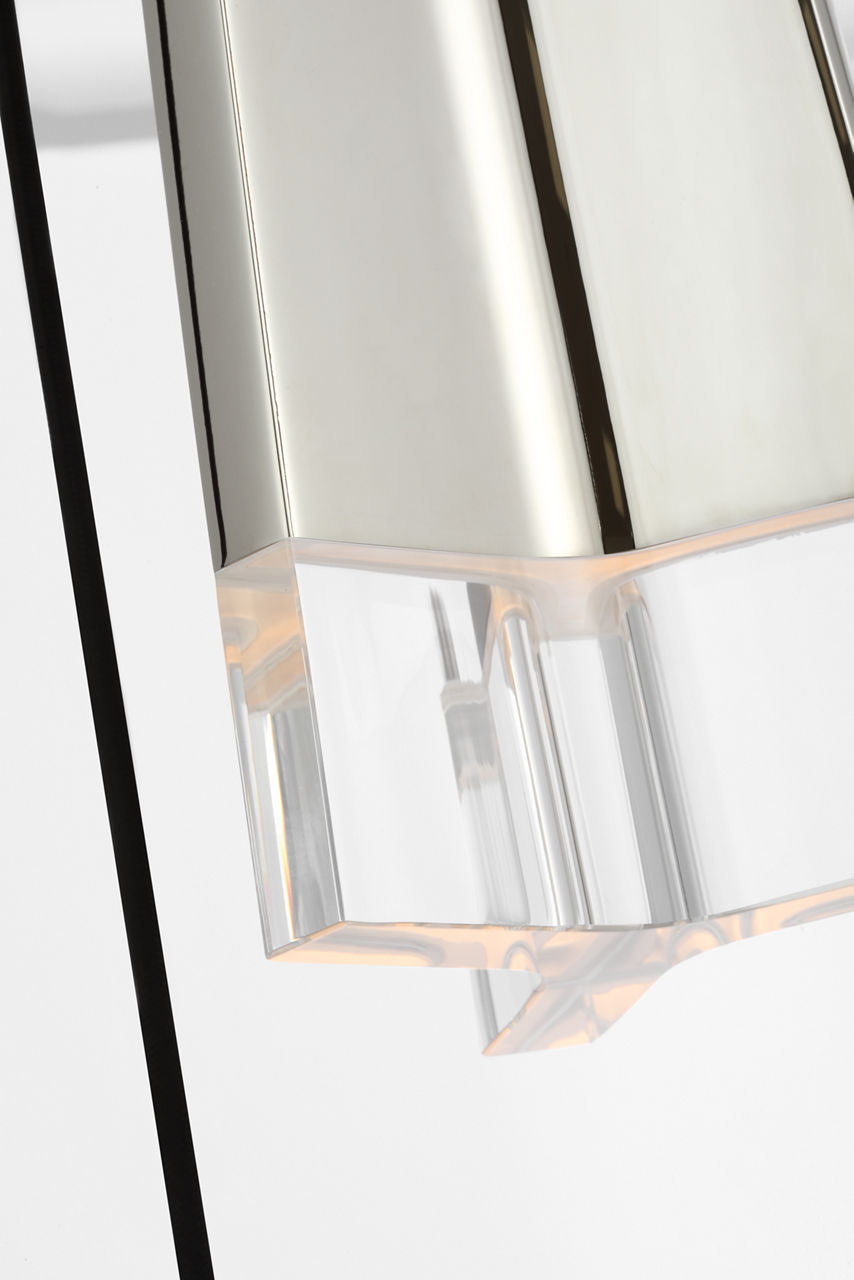 Matcha 3 Light Pendant | Polished Nickel | Clear Glass