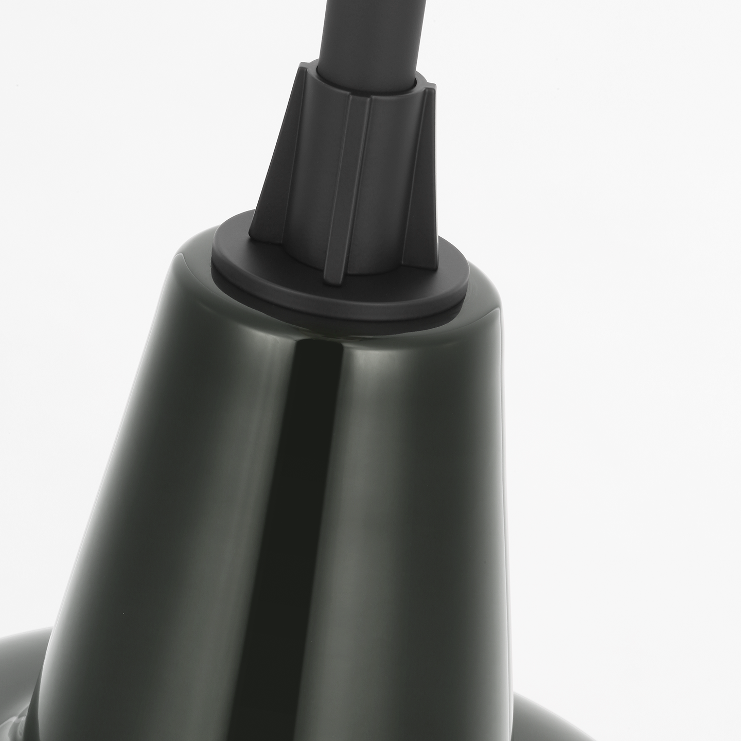 Academy Pendant | Matte Black | 12.5" Green Bowers Shade