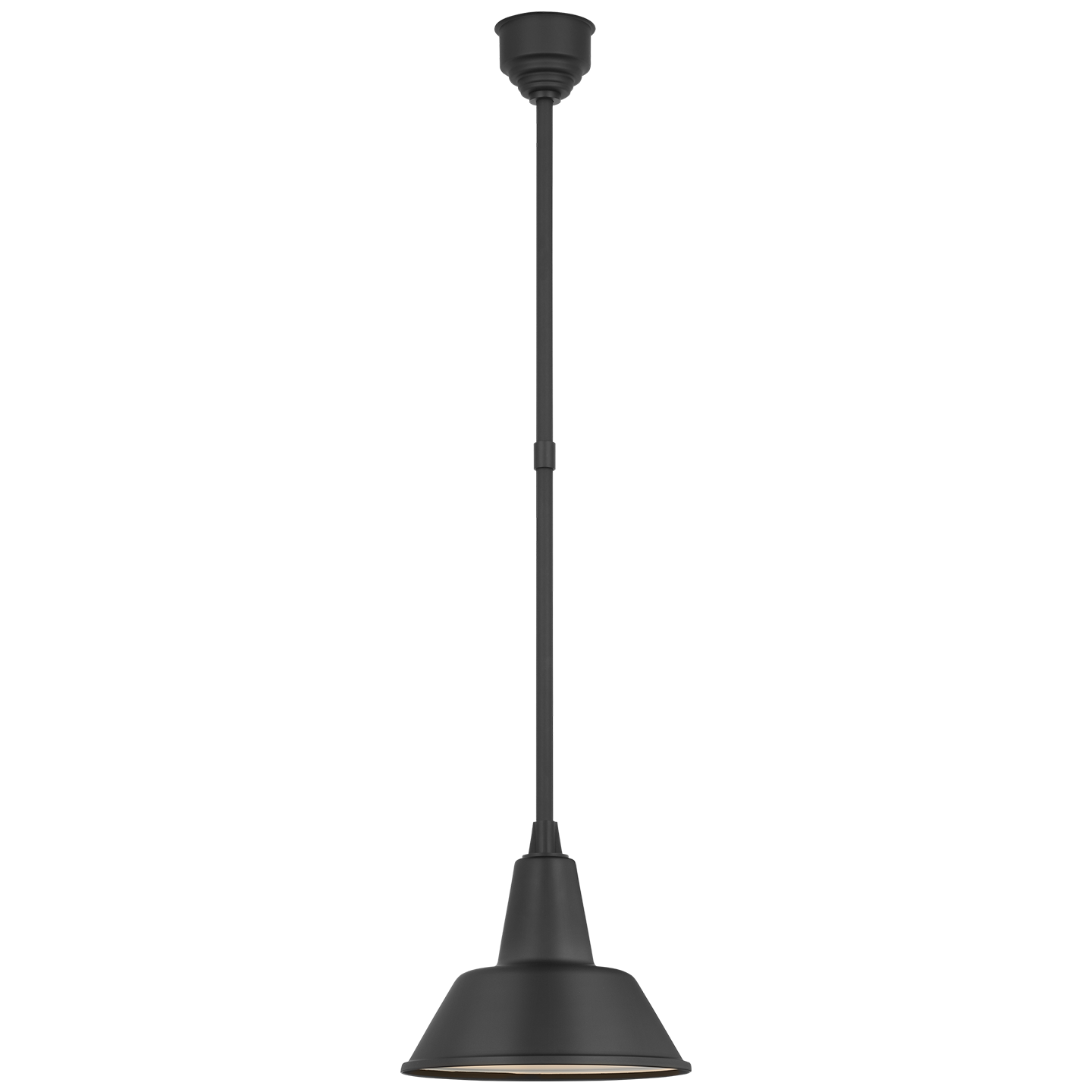 Academy Pendant | Matte Black | 12.5" Bowers Shade