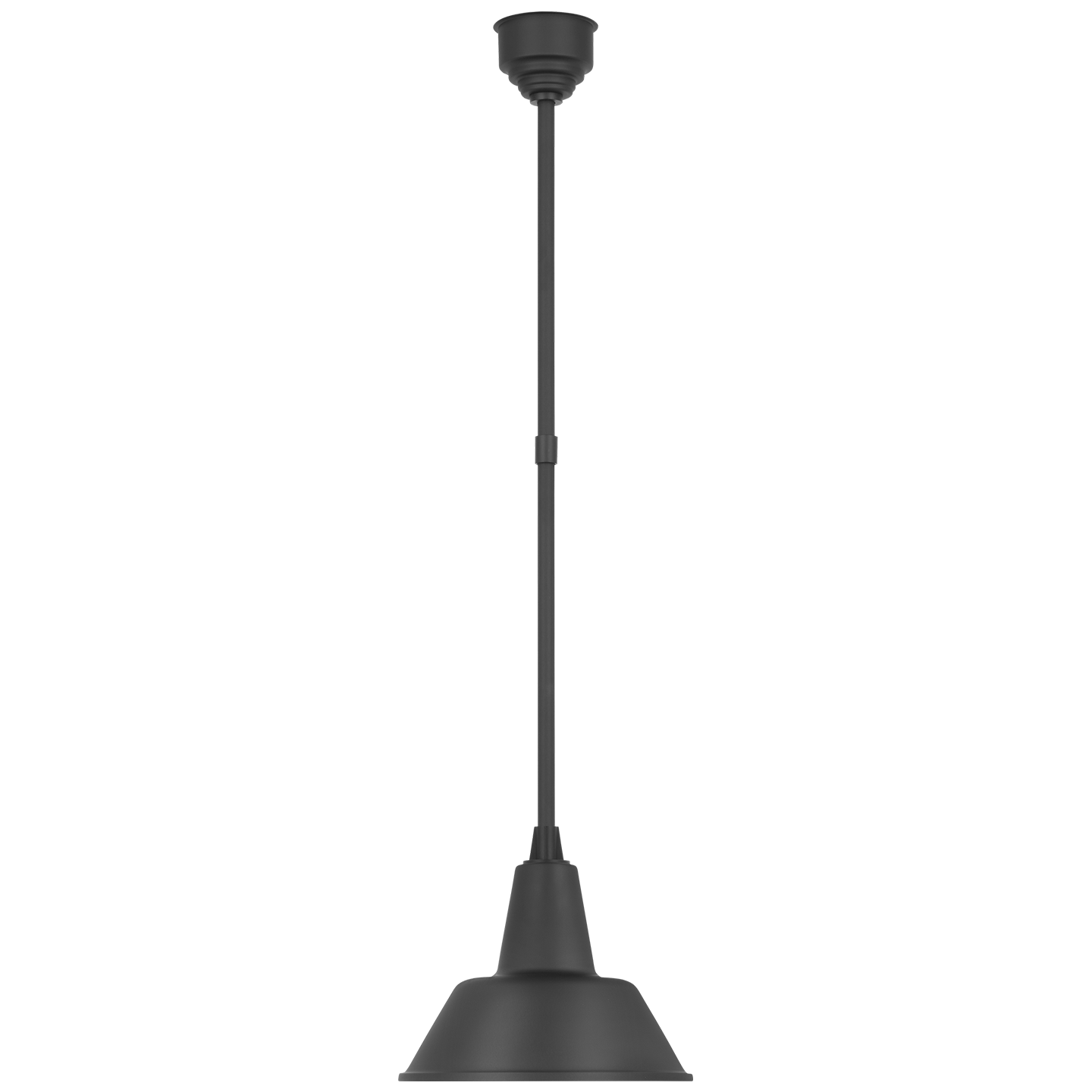 Academy Pendant | Matte Black | 12.5" Bowers Shade