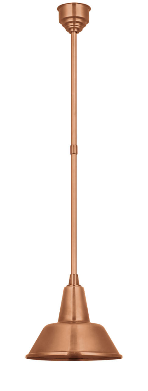 Academy Pendant | Soft Copper | 12.5" Bowers Shade