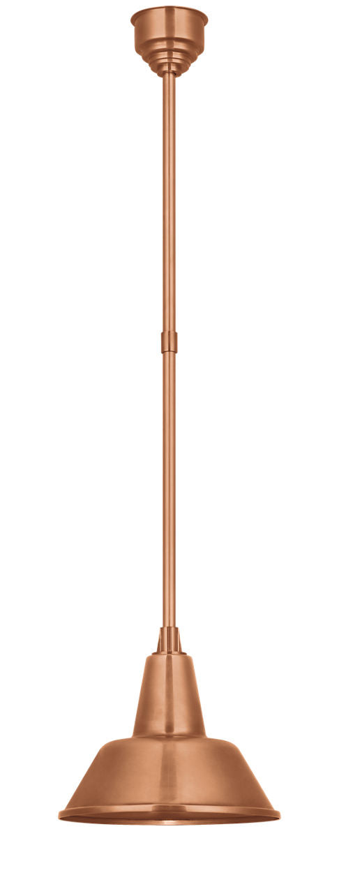 Academy Pendant | Soft Copper | 12.5" Bowers Shade