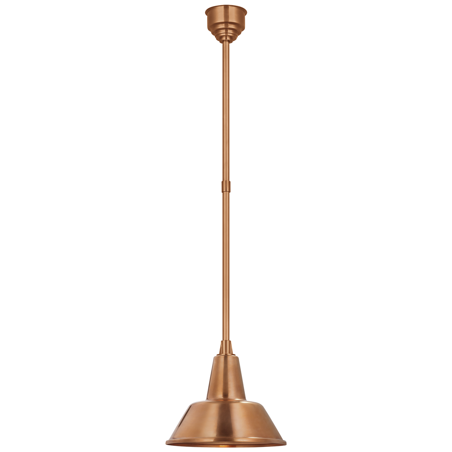 Academy Pendant | Soft Copper | 12.5" Bowers Shade