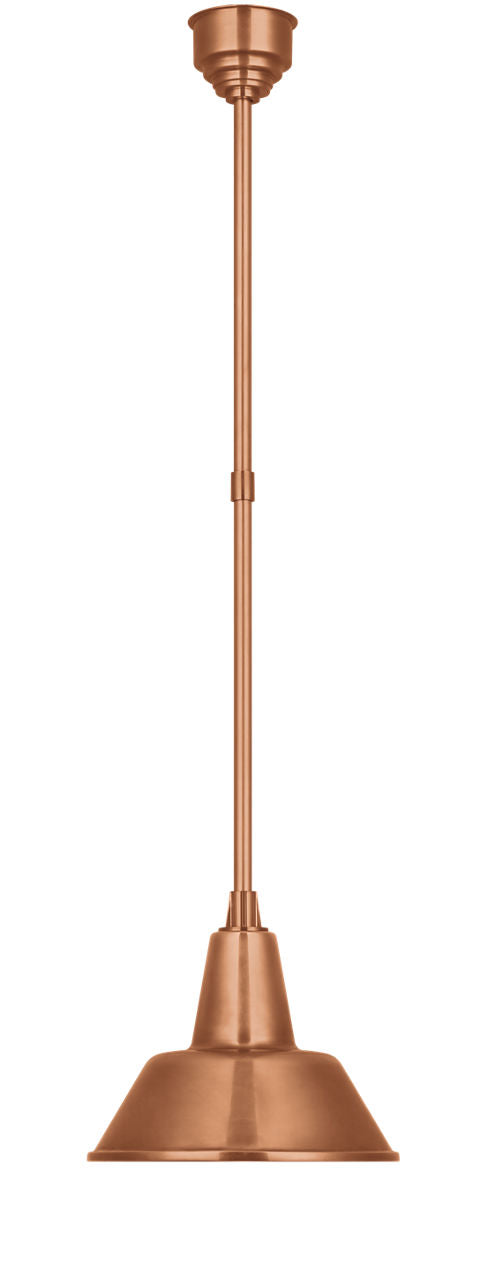Academy Pendant | Soft Copper | 12.5" Bowers Shade