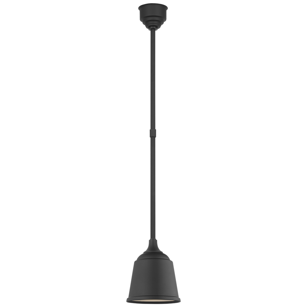 Academy Pendant | Matte Black | 8" Rockhouse Shade
