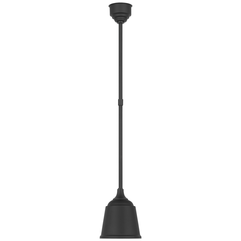 Academy Pendant | Matte Black | 8" Rockhouse Shade