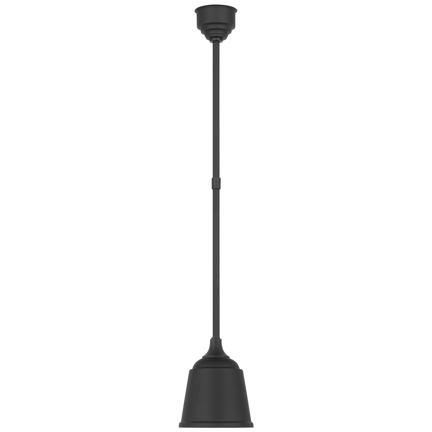 Academy Pendant | Matte Black | 8" Rockhouse Shade