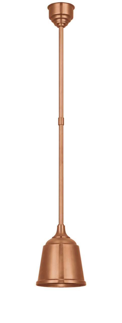 Academy Pendant | Soft Copper | 8" Rockhouse Shade
