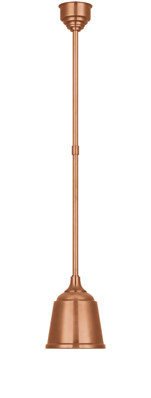 Academy Pendant | Soft Copper | 8" Rockhouse Shade