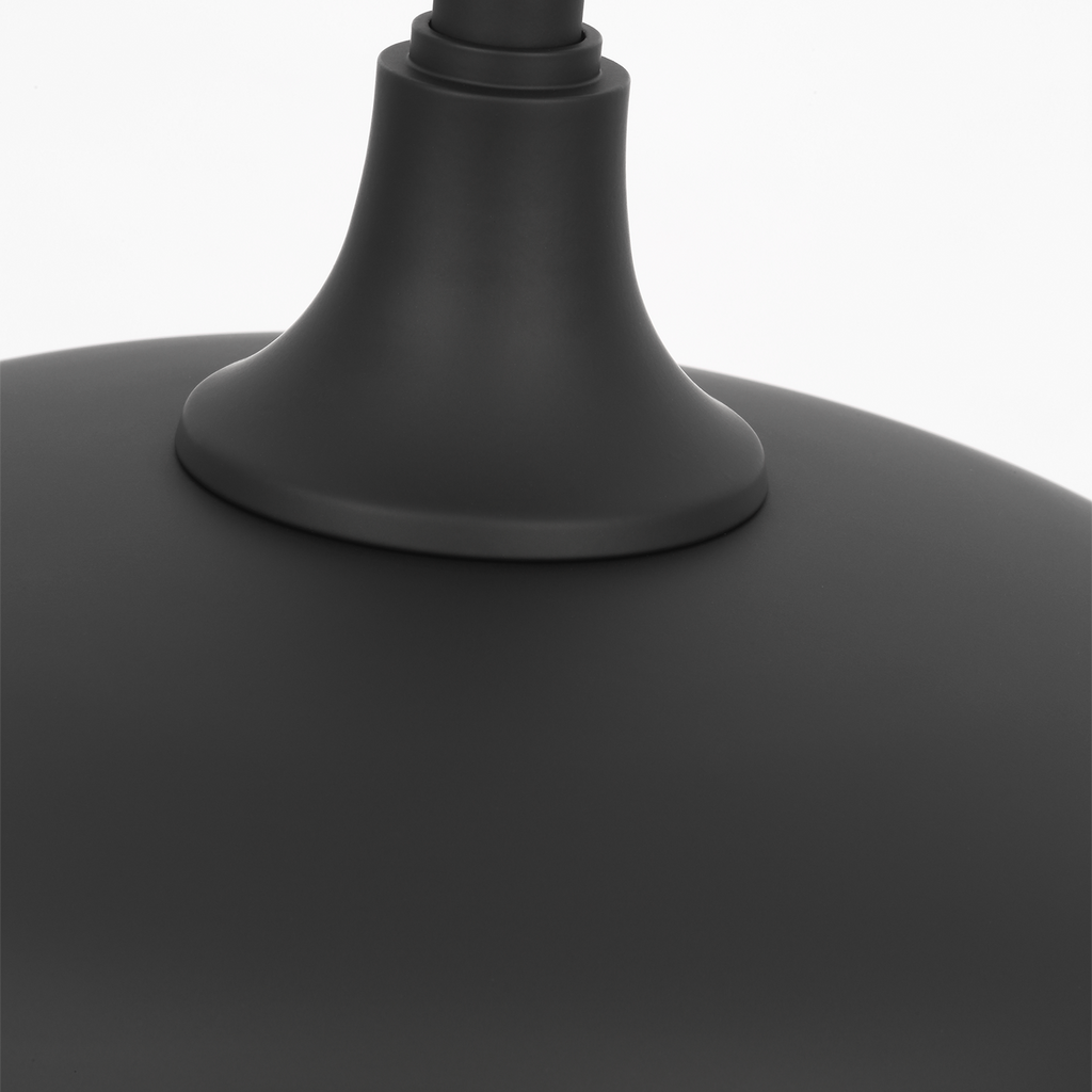 Academy Pendant | Matte Black | 12.5" Rockhouse Shade