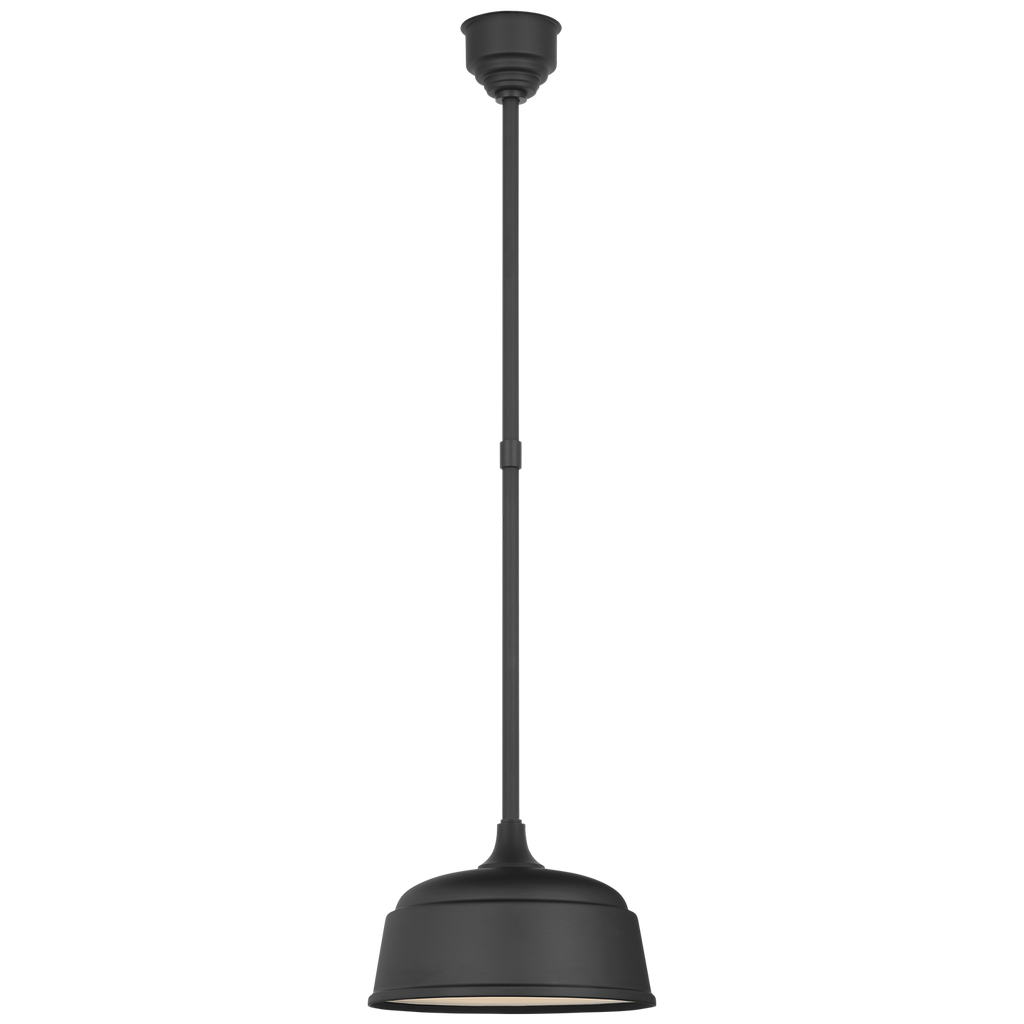 Academy Pendant | Matte Black | 12.5" Rockhouse Shade