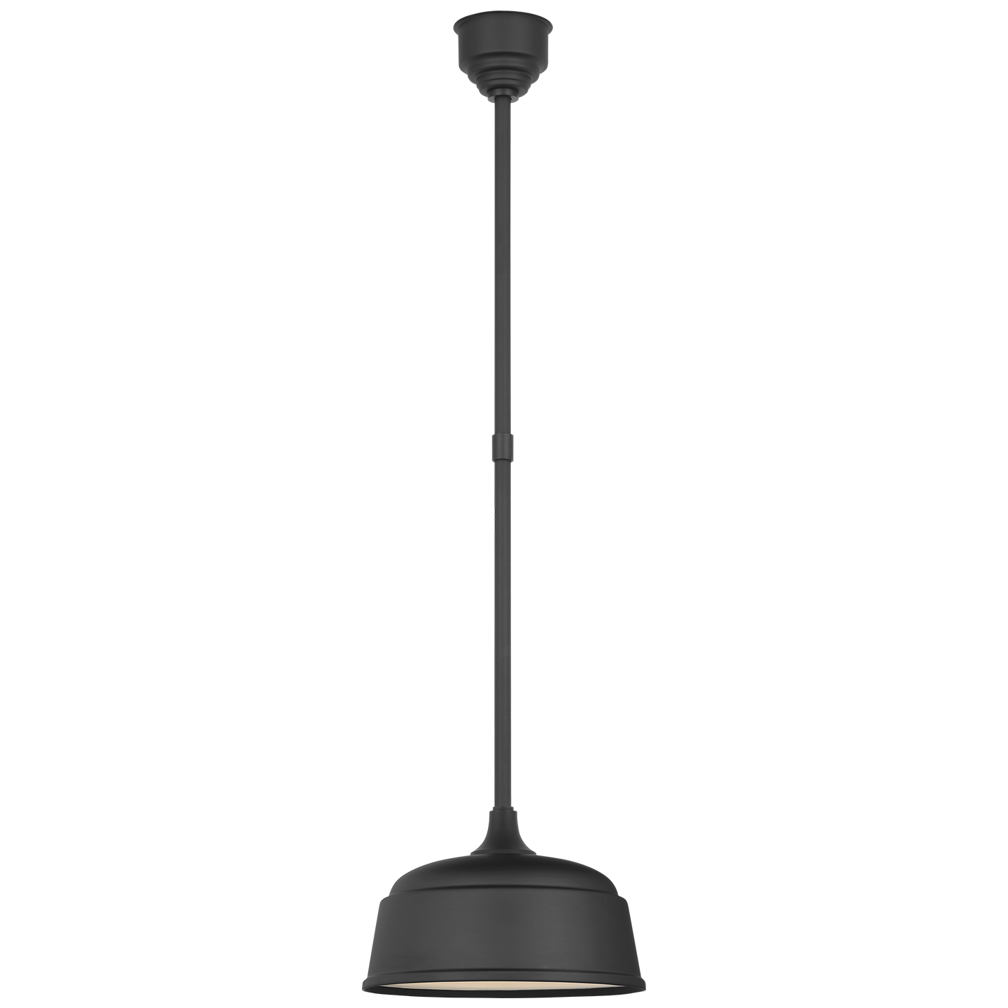 Academy Pendant | Matte Black | 12.5" Rockhouse Shade