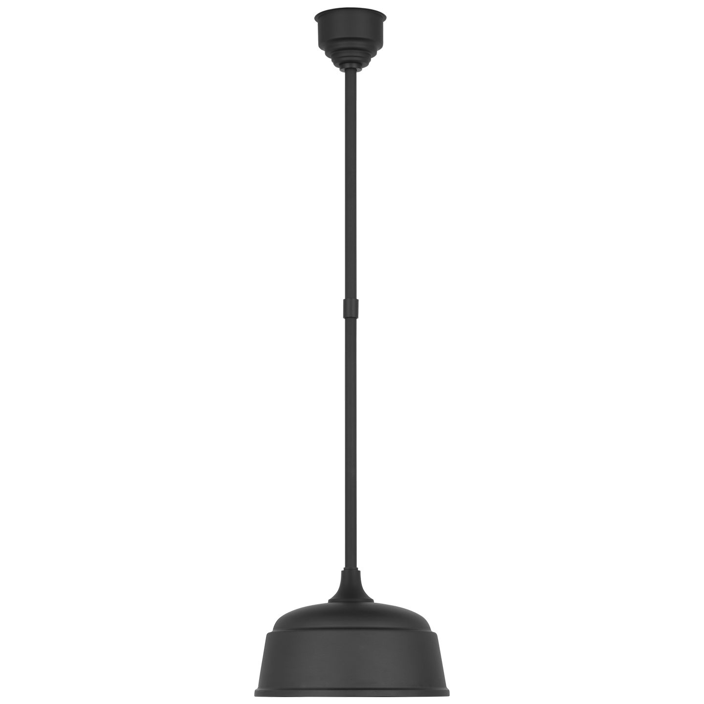 Academy Pendant | Matte Black | 12.5" Rockhouse Shade