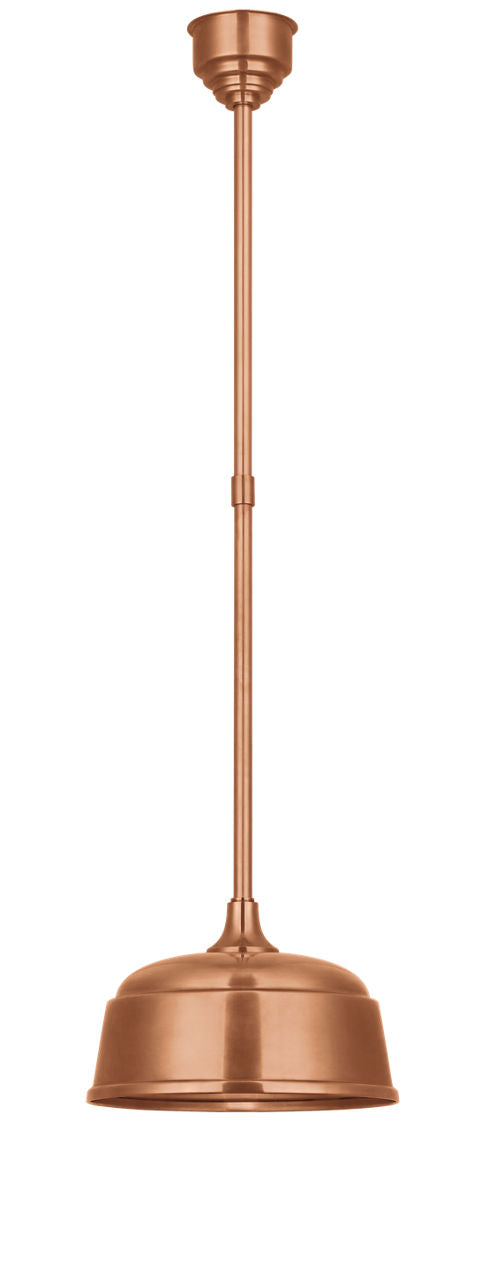 Academy Pendant | Soft Copper | 12.5" Rockhouse Shade