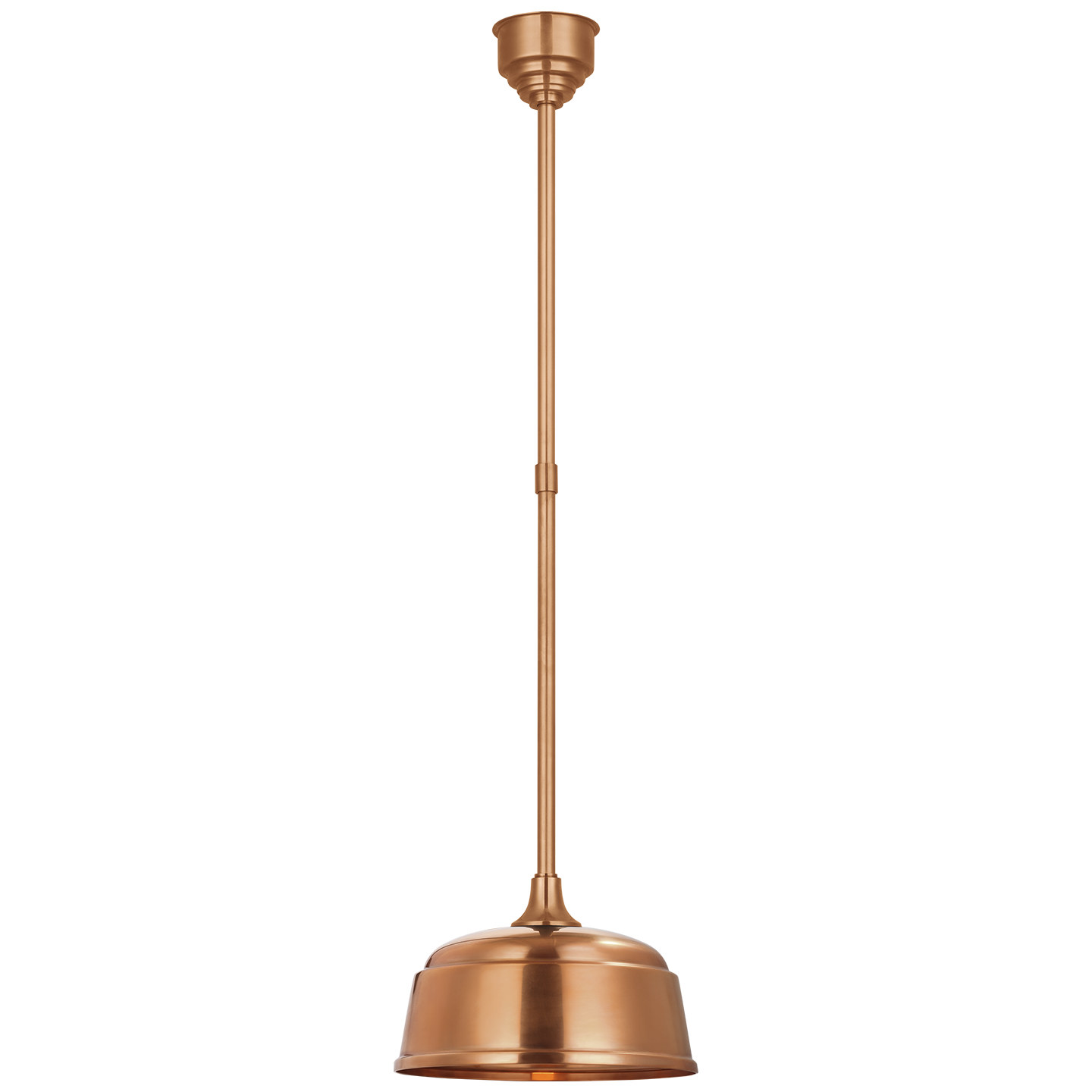 Academy Pendant | Soft Copper | 12.5" Rockhouse Shade