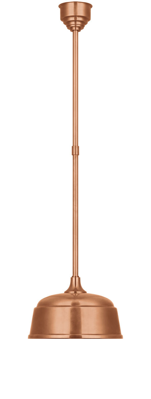 Academy Pendant | Soft Copper | 12.5" Rockhouse Shade
