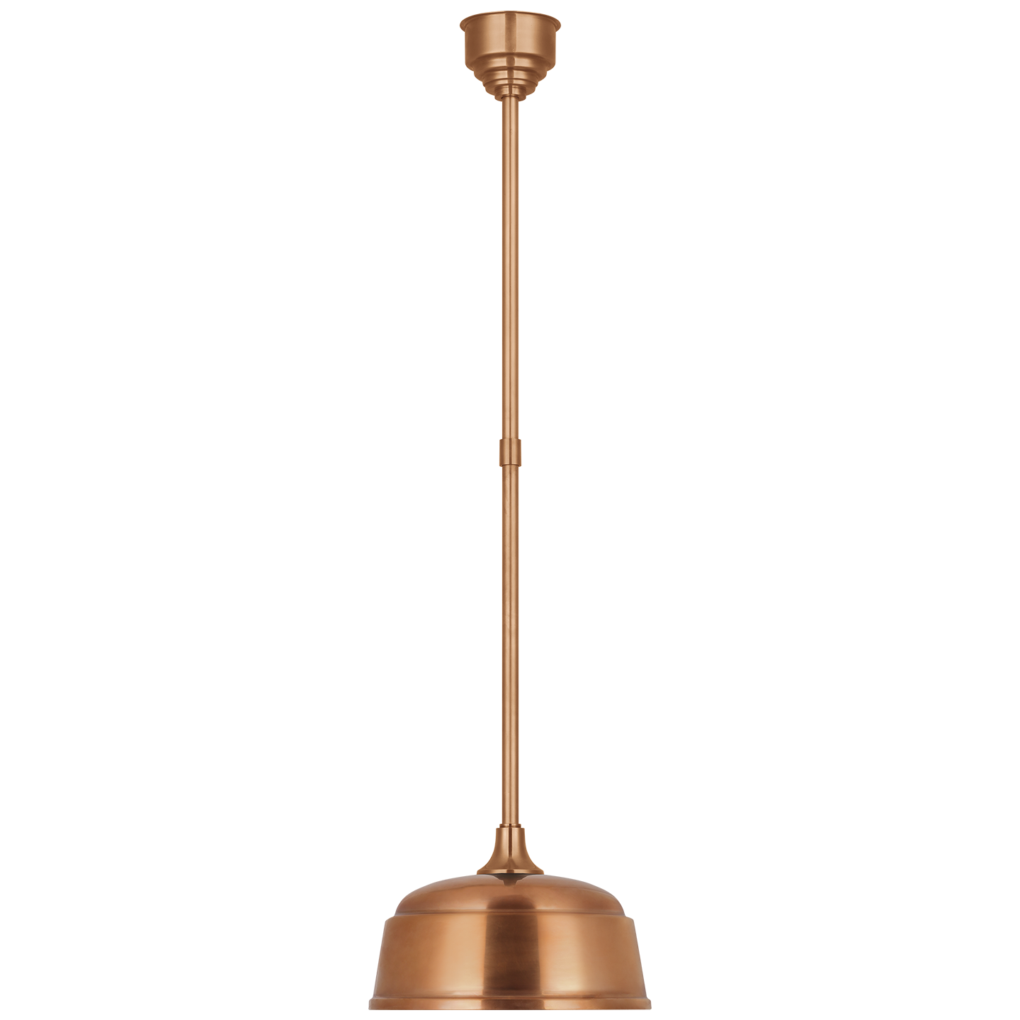 Academy Pendant | Soft Copper | 12.5" Rockhouse Shade