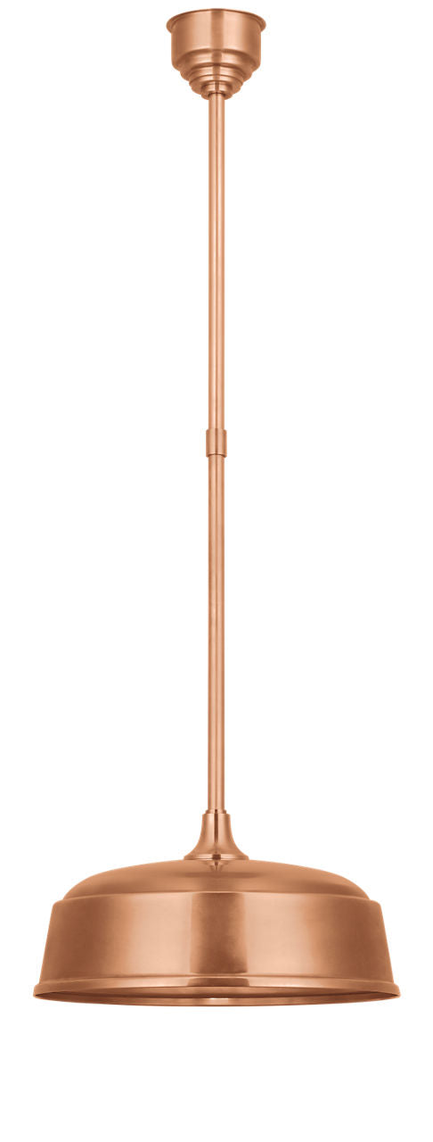 Academy Pendant | Soft Copper | 16" Rockhouse Shade
