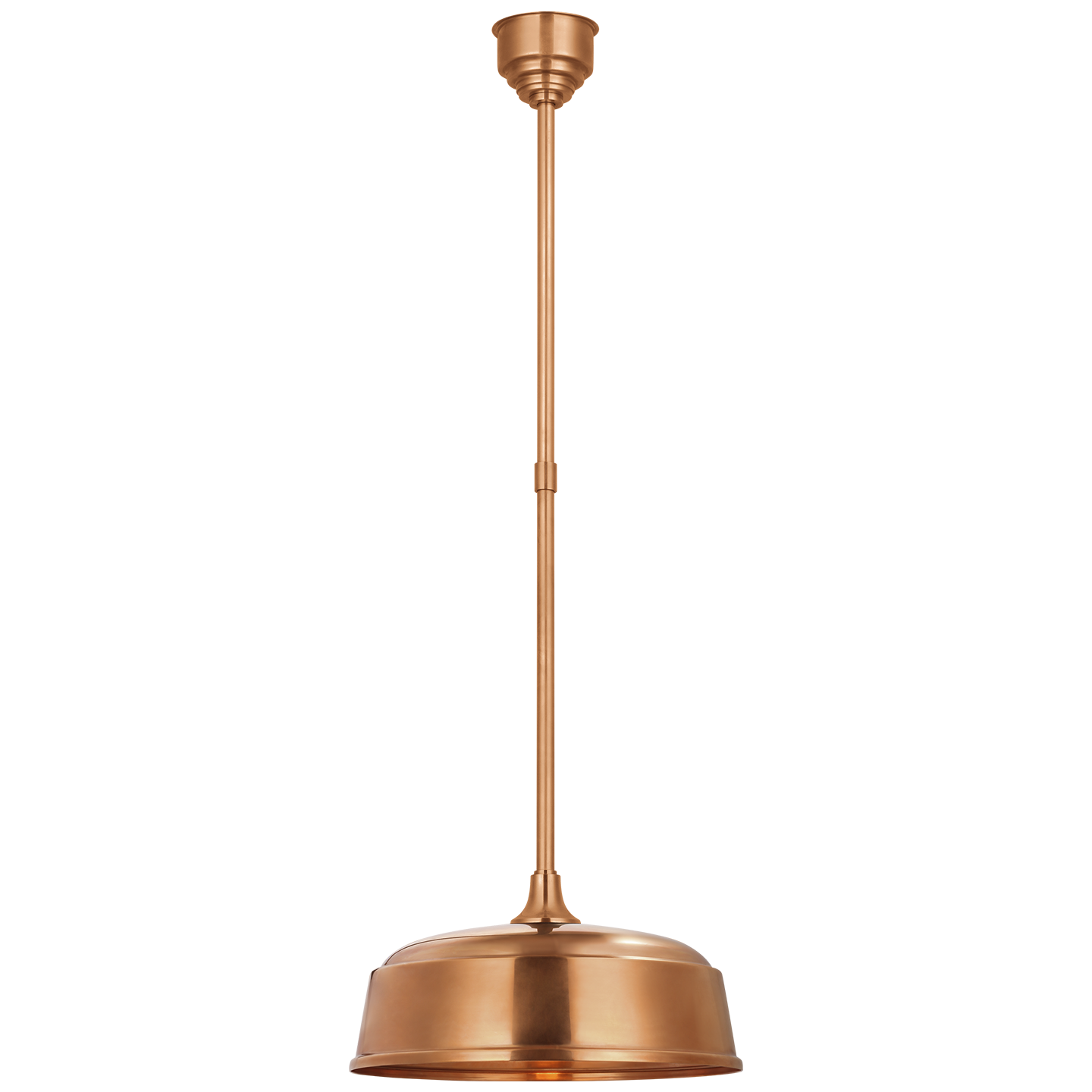 Academy Pendant | Soft Copper | 16" Rockhouse Shade