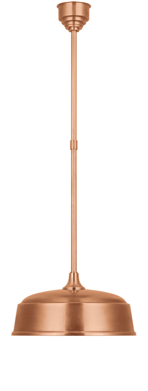 Academy Pendant | Soft Copper | 16" Rockhouse Shade