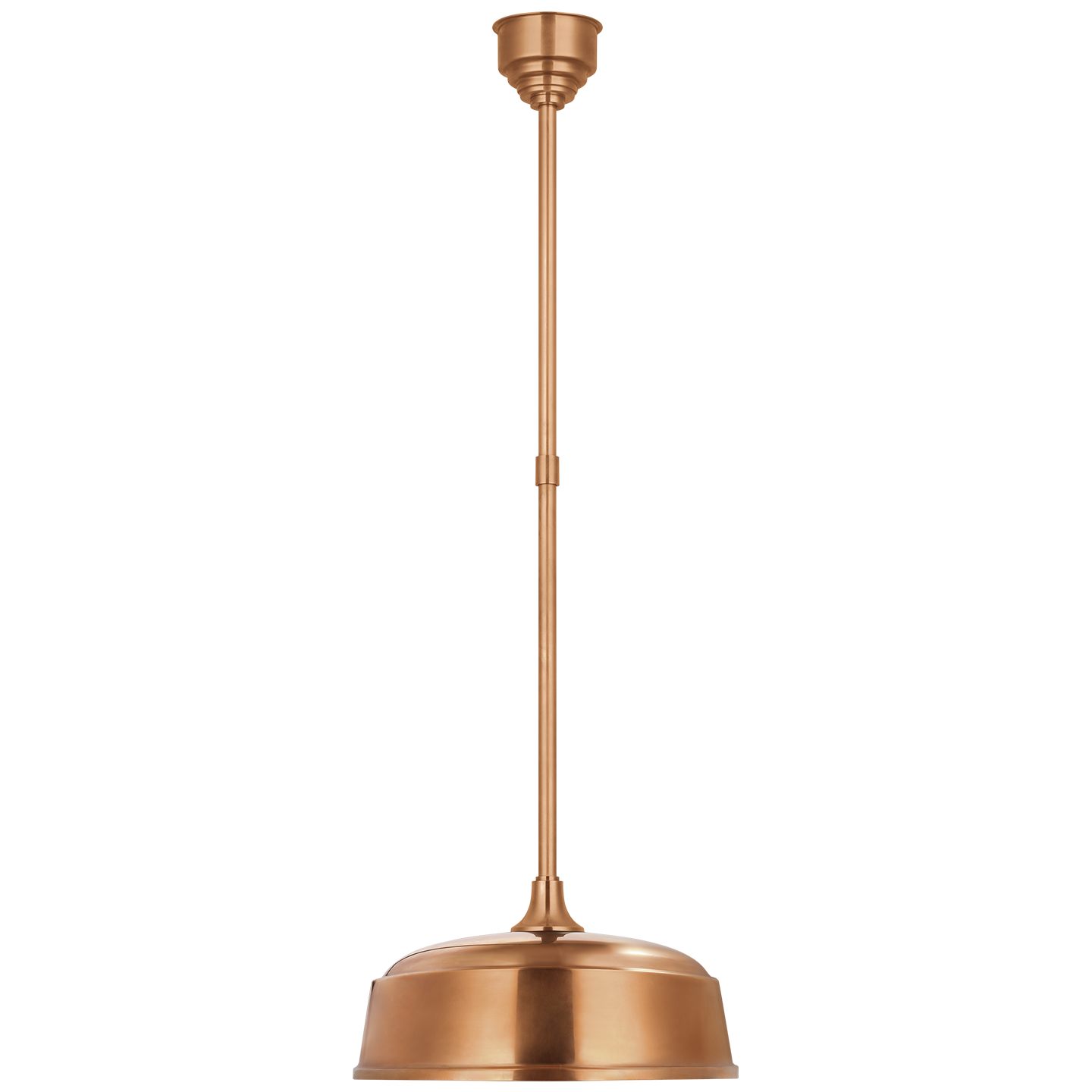 Academy Pendant | Soft Copper | 16" Rockhouse Shade