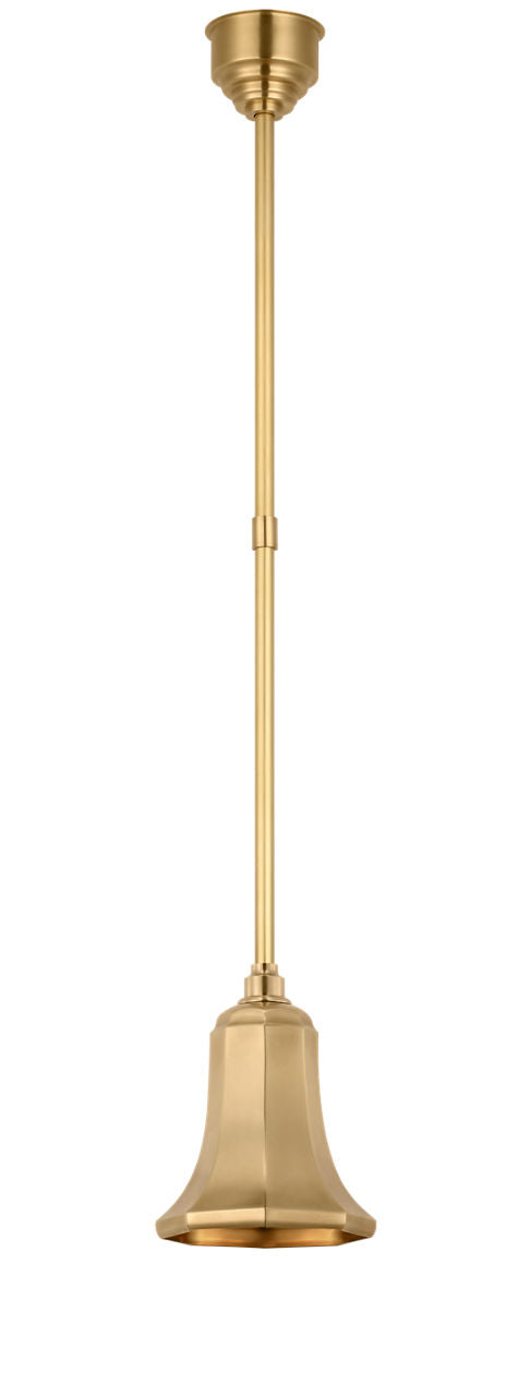 Academy Pendant | Hand-Rubbed Antique Brass | 7.5" Savannah Shade