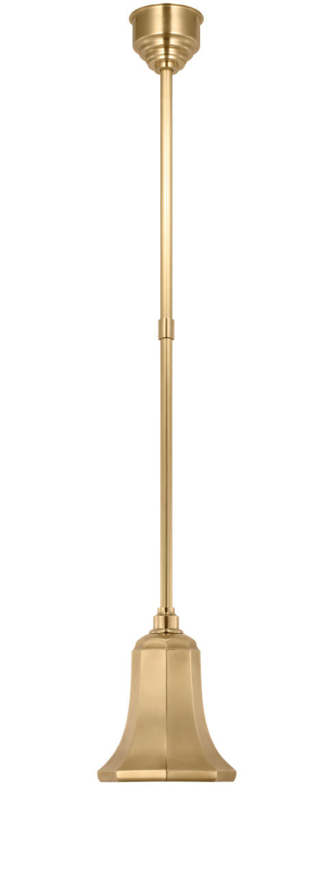 Academy Pendant | Hand-Rubbed Antique Brass | 7.5" Savannah Shade