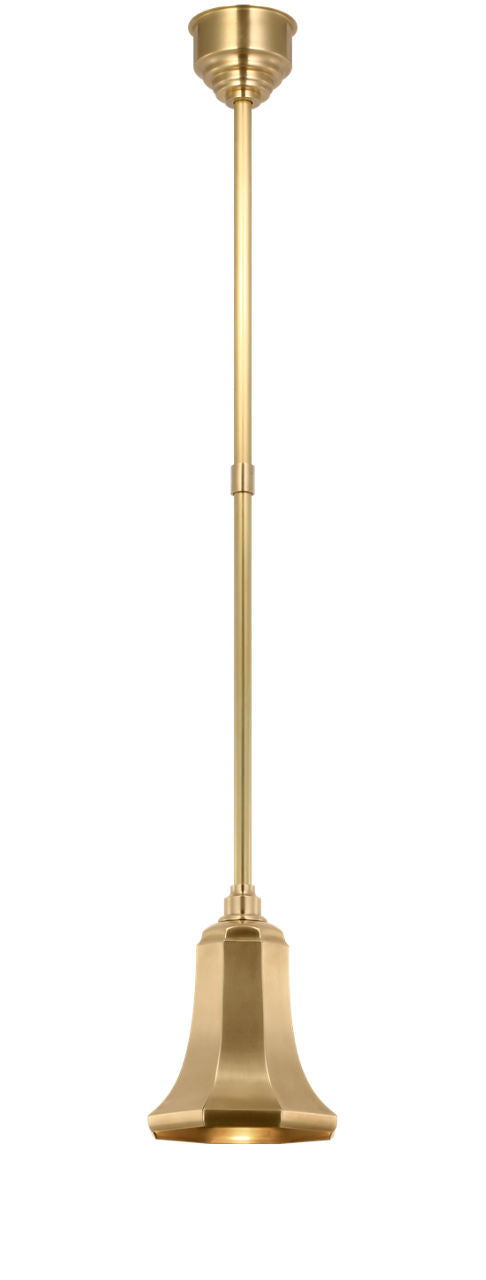 Academy Pendant | Hand-Rubbed Antique Brass | 7.5" Savannah Shade