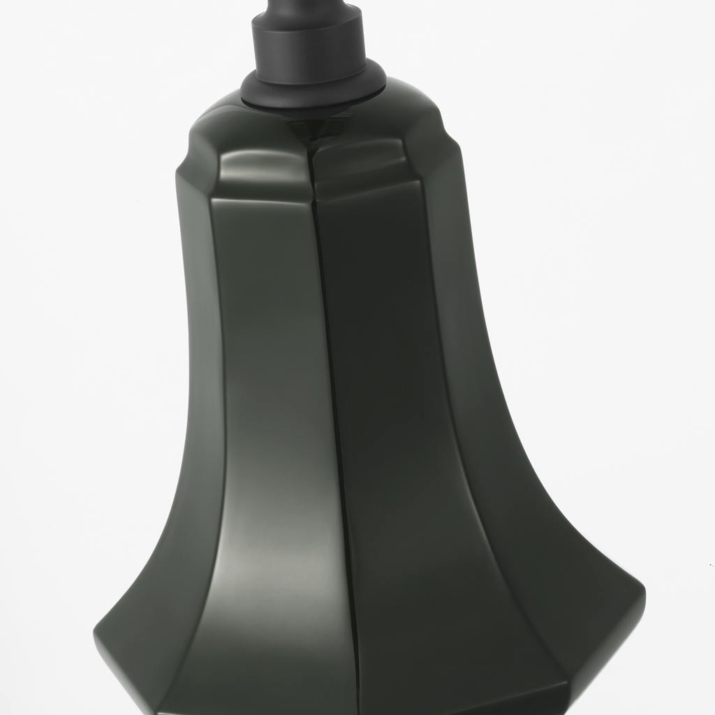 Academy Pendant | Matte Black | 7.5" Green Savannah Shade