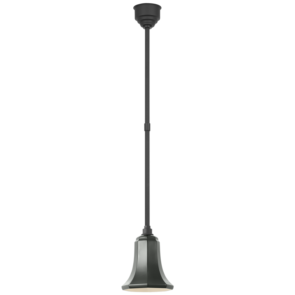 Academy Pendant | Matte Black | 7.5" Green Savannah Shade