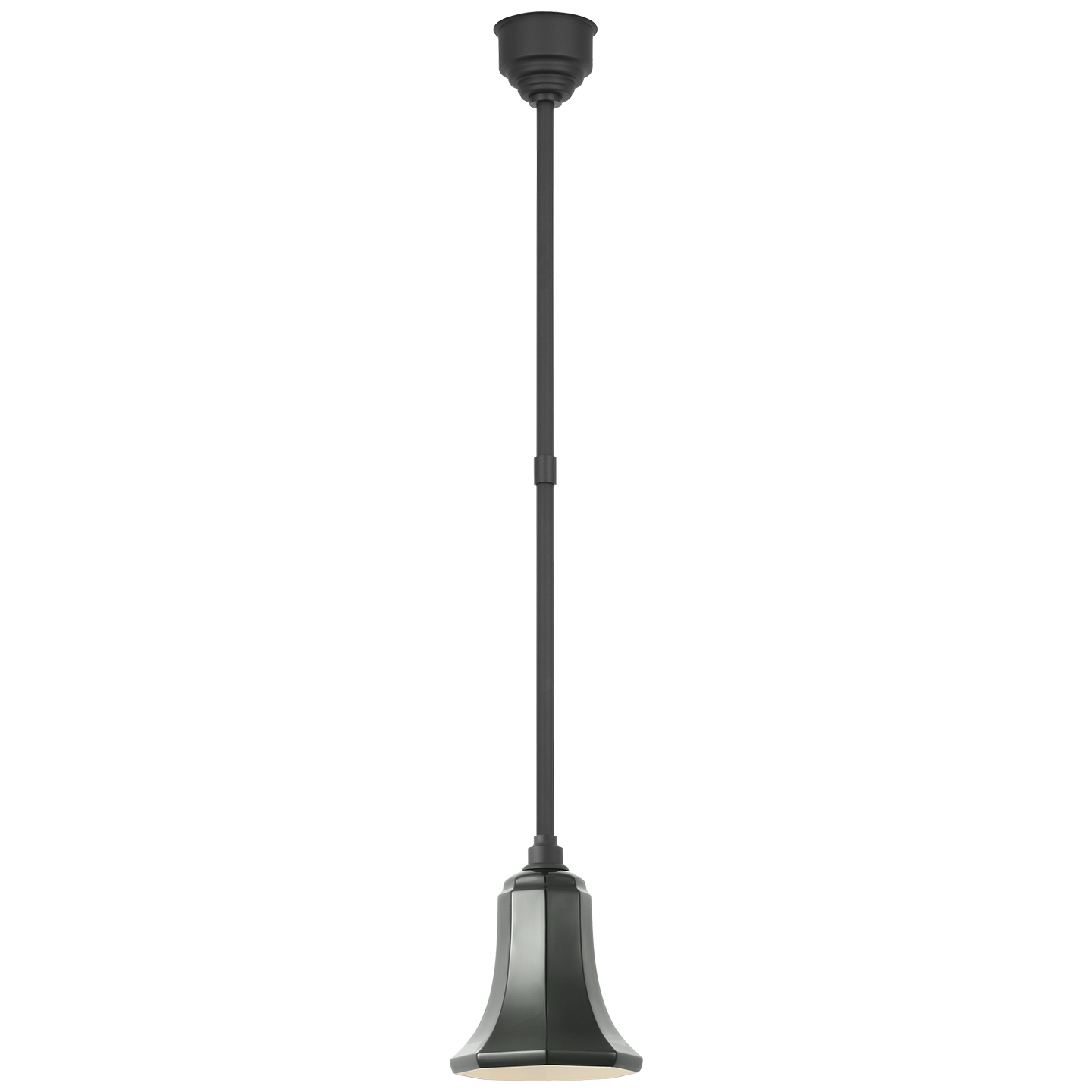 Academy Pendant | Matte Black | 7.5" Green Savannah Shade