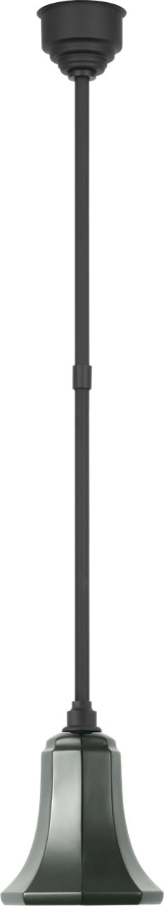 Academy Pendant | Matte Black | 7.5" Green Savannah Shade
