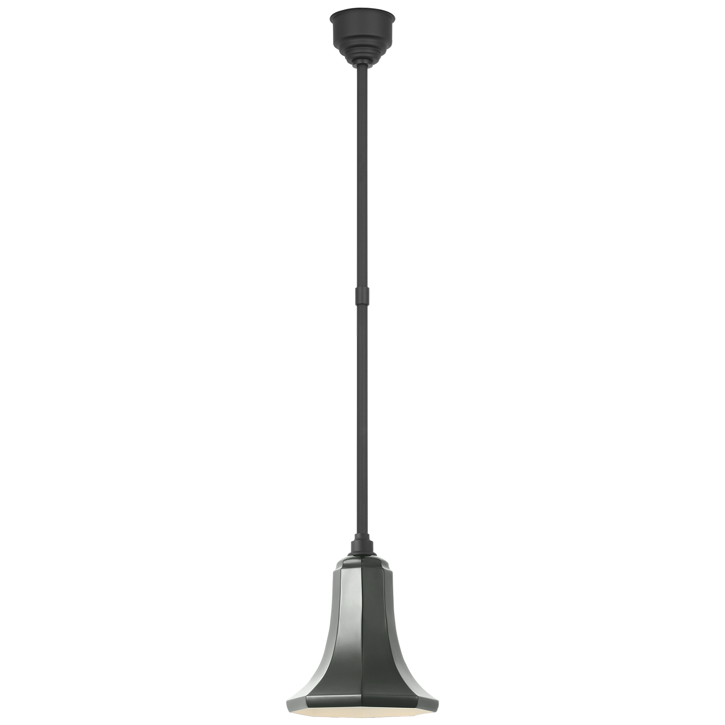 Academy Pendant | Matte Black | 9.25" Green Savannah Shade