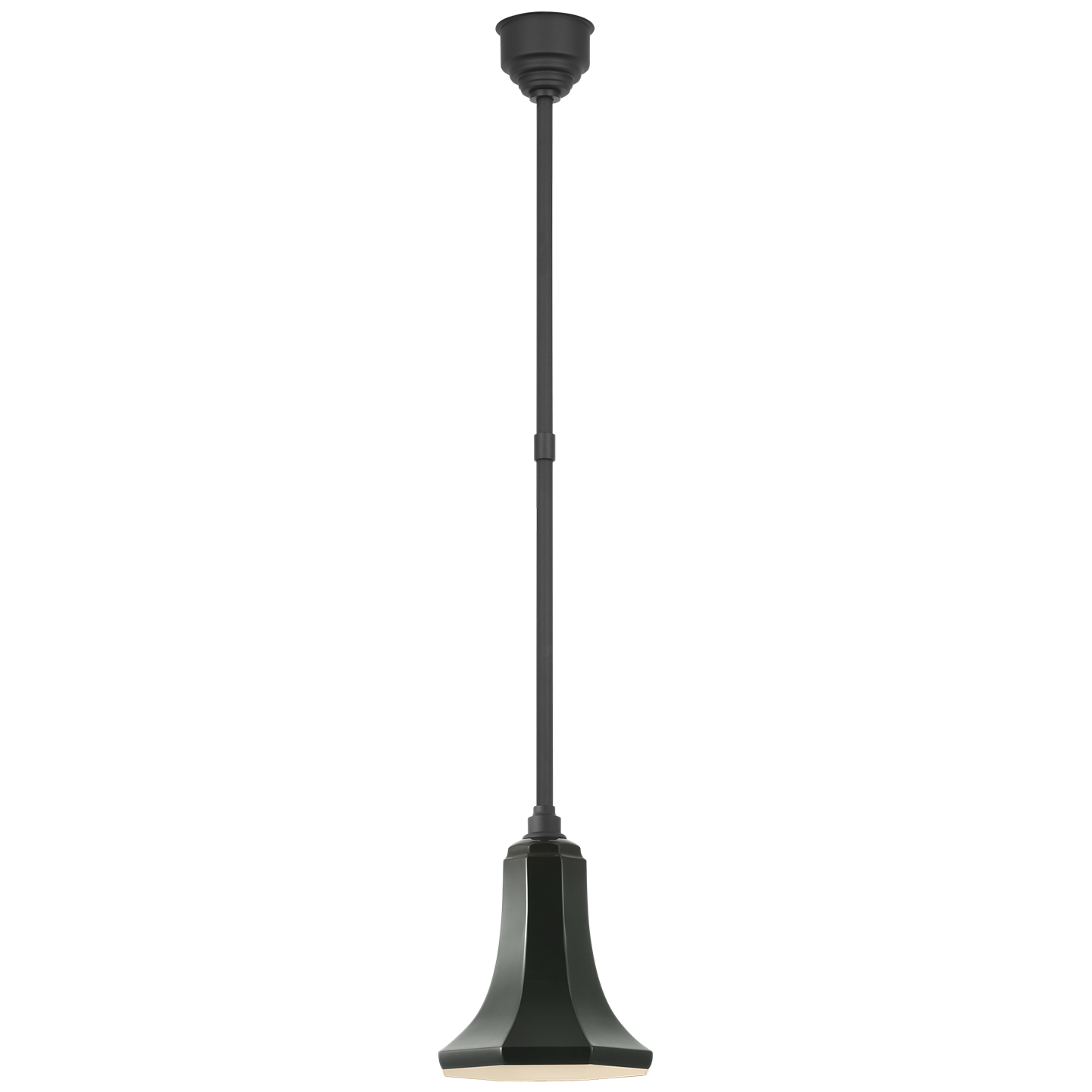 Academy Pendant | Matte Black | 9.25" Green Savannah Shade