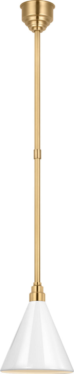 Academy 9" Conical Savannah Pendant | Hand-Rubbed Antique Brass | 9\