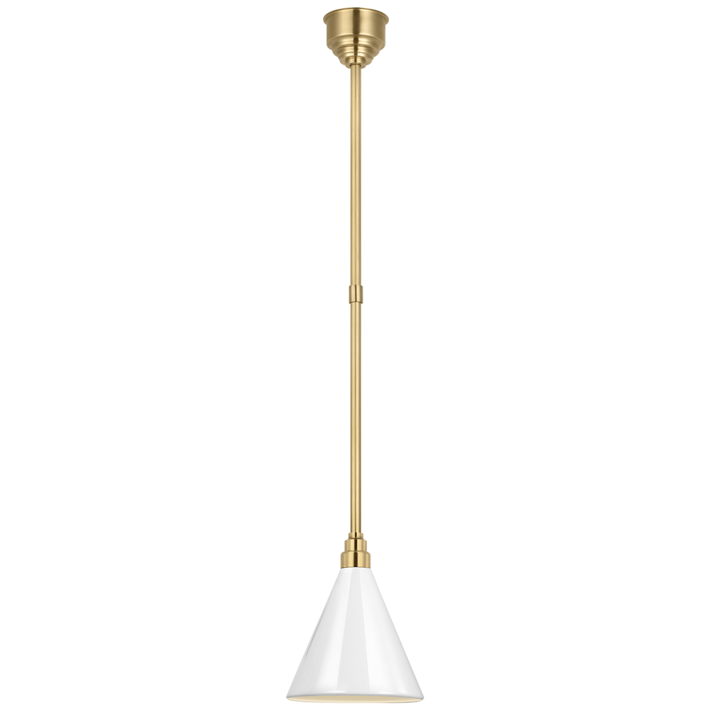 Academy 9" Conical Savannah Pendant | Hand-Rubbed Antique Brass | 9\