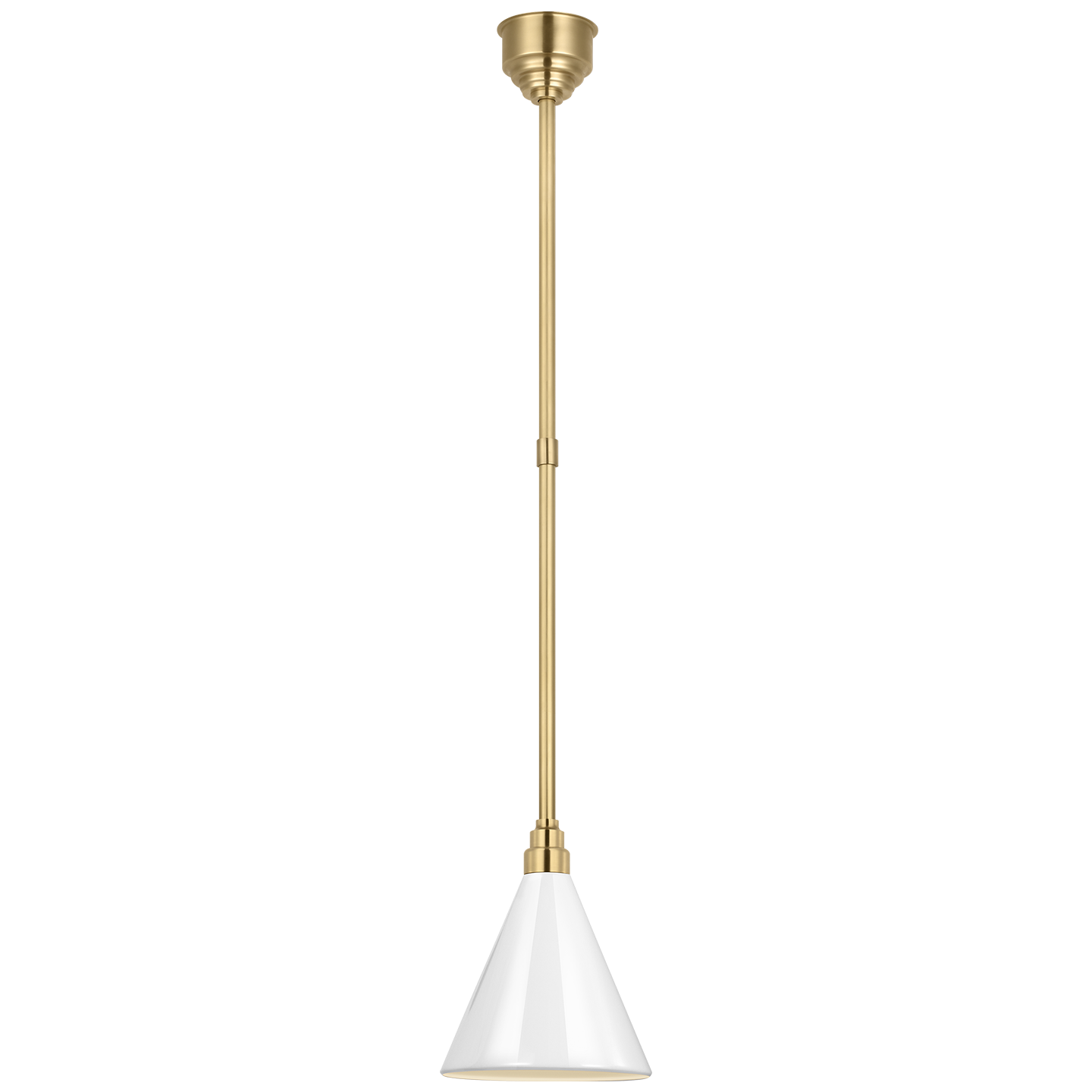 Academy 9" Conical Savannah Pendant | Hand-Rubbed Antique Brass | 9\